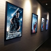Cornice Luminosa LED Magnetica in Alluminio Personalizzata, Ultra Sottile, Rettangolare, per Poster Cinematografici e Menu, Formati A0 A1 A2 A3 A4 50x70