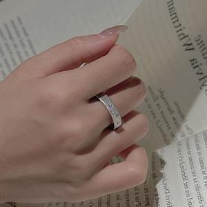 แหวนเงินแท้ S925 ชุบทอง 18K ดีไซน์หรูหรา สไตล์มินิมอลฝรั่งเศส ทันสมัย ประดับเพชรซิคอนขัดเงา ขนาดฟรีไซส์ ขายส่ง - Product Image 2