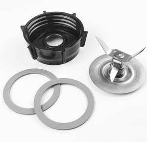 Piezas de repuesto para <span class=keywords><strong>licuadora</strong></span> <span class=keywords><strong>Oster</strong></span> Blender Blades <span class=keywords><strong>Base</strong></span> de plástico ABS Hoja de hielo de acero inoxidable y 2 juntas tóricas de goma - Product Image 3
