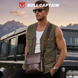 กระเป๋าหนังแท้ BULLCAPTAIN แฟชั่นสะพายไหล่ กระเป๋าเดินทาง กระเป๋าสะพายข้างผู้ชาย - Product Image 2