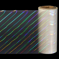 Film de Lamination Thermique Souple Transparent Holographique 3D en PET BOPP pour Ordinateur, 330mm*200m, Effet Colonne Lumineuse