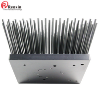Heatsink Pin Fin LED 120W 125x125mm Pasif/Aktif dengan Lubang Pra-pasang untuk COB Seri Cxb3590/vero29 dan CLU048&058