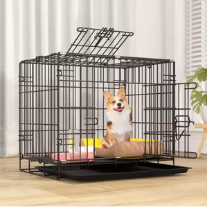<span class=keywords><strong>Cage</strong></span> en métal pliable et lavable pour animaux de compagnie avec plateau, grande <span class=keywords><strong>cage</strong></span> pour petit chat, <span class=keywords><strong>cage</strong></span> intérieure et extérieure pour chien. - Product Image 6