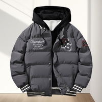 Veste d'hiver pour homme sur mesure, grande taille, épaisse, chaude et respirante, avec fermeture éclair, à capuche, décontractée, pour l'extérieur