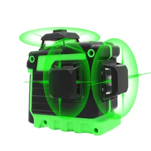 Rotating Laser Levels JSPERFECT High Accuracy Rotating 360 Self-leveling Nivel Lazer 12 Lines 3d Green Beam Factory Laser Level