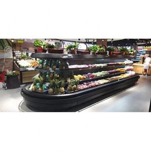 Comercial de equipos de supermercados escaparate de tipo abierto <span class=keywords><strong>el</strong></span> centro de la isla pantalla refrigerador para restaurante y hotel Isla congelador - Product Image 1