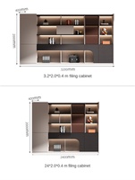 Scrivania Grande di Lusso E0 Ecologica Stile Moderno Scrivania Direzionale da Ufficio Tavolo per Presidente Manager e Capo