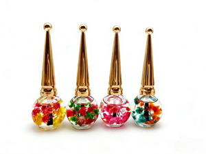 Huile pour cuticules naturelle 15ml – Enrichie en vitamine E et extraits de fruits – Hydratant et exfoliant pour doigts et orteils – Motif floral - Product Image 3