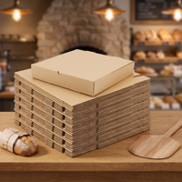 Boîtes à pizza en papier pour emporter, pour la maison, le magasin, le bistrot, les fêtes, les voyages, avec logo estampé, design personnalisé, fabricant de boîtes à pizza