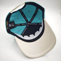 Casquette de baseball en coton bicolore pour homme, avec logo brodé en 3D, casquette à 5 panneaux, cadre en A, personnalisée par le fabricant