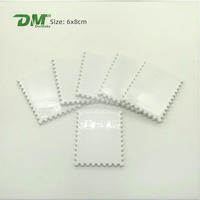 En gros Pas Cher Sublimation Personnalisé Blanc Blanc En Céramique Réfrigérateur Aimant Carrelage Autocollants DIY Timbre Cadeau Décor À La Maison Doux Forme Magnétique