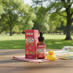 Gouttes de multivitamines liquides bio personnalisées pour enfants, avec <span class=keywords><strong>vitamine</strong></span> <span class=keywords><strong>D</strong></span> pour nourrissons et tout-petits, saveur naturelle - Product Image 2