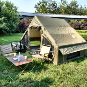 <span class=keywords><strong>Tente</strong></span> <span class=keywords><strong>gonflable</strong></span> avec sol en PVC, <span class=keywords><strong>tente</strong></span> de camping pour 3-4 personnes avec cheminée - Product Image 5