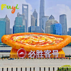 Diskon besar balon makanan tiup Pizza Model raksasa tiup Pizza untuk promosi merek - Product Image 1