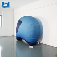 Casque de sécurité gonflable de simulation pour événements extérieurs et présentations