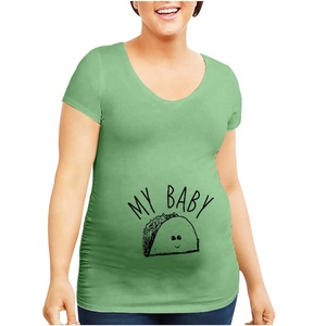 Vêtements de maternité pour femmes enceintes, <span class=keywords><strong>robe</strong></span> en coton et polyester, t-<span class=keywords><strong>shirt</strong></span>, hauts et t-shirts de maternité - Product Image 5