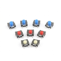 Interrupteur tactile SMD 4 broches 6,2x6,2x3,1mm 30mA, bouton poussoir en silicone Micro Tact/Silicone