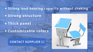 เซตโต๊ะและเก้าอี้สำหรับนักเรียนประถมโต๊ะและเก้าอี้สำหรับนักเรียนเฟอร์นิเจอร์สำหรับโรงเรียนเป็นมิตรกับสิ่งแวดล้อมทันสมัย - Product Image 4