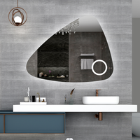 Smart Mirror LED Bathroom Mirror Anti-Fog Dimmable Wall Mounted Backlit Vanity Mirror with Touch Switch Factory Customization