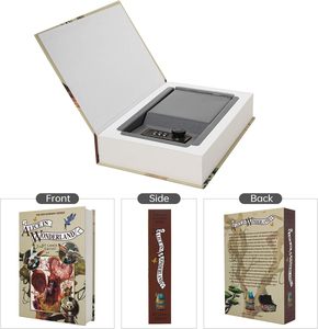 Coffre-fort de livre en papier véritable avec compartiment secret creux et serrure à combinaison, dimensions 8.7"D X 6"W X <span class=keywords><strong>2</strong></span>"H Alice-Combination - Product Image 3