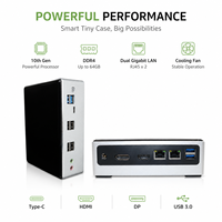 Mini PC de Oficina Nuevo con Procesador Intel Core I7 10510U/10710U I5 10210U, RAM Dual DDR4, SSD M.2, USB3.0 Tipo-C, Computadora para Juegos
