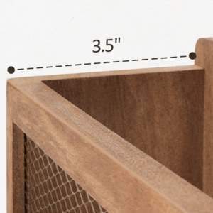 202605 Organizador de Llaves Decorativo de Madera para Pared, con Ganchos para Llaves y Estante de Almacenamiento para Montar en la Pared - Product Image 5