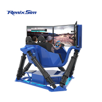 Renixsim Simracing 6 Axis Motion Simulator FEC Centro Atracción Sim Racing Rig Cabina