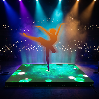 Écran LED de sol de scène vidéo haute qualité, pleine couleur, IP65, pas de pixel 4,81 mm, 5200 cd/m², pour centre commercial, garantie 3 ans