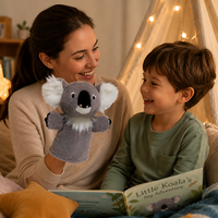 Marionnette interactive en peluche douce de 25 cm, jouet animal personnalisable pour enfants et adultes, pour les tout-petits de 2 ans et plus
