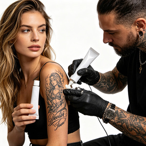 Crème de soin post-tatouage standardisée et autorisée, inspection de qualité stricte, reconnue par les professionnels du tatouage mondiaux - Product Image 1
