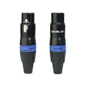 Profession elle 3-polige vergoldete XLR-Stecker-Buchse mit buntem Gewinde ring für Audiogeräte mit Mikrofon mischer - Product Image 2