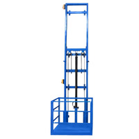 Plateforme élévatrice hydraulique à rail de guidage haute capacité pour charges lourdes, élévateur de marchandises d'usine, transpalette de matériaux pour atelier, intérieur/extérieur