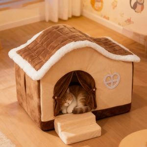 Cama Moderna Personalizada para Perros y Gatos, Casa para Mascotas con Diseño Sólido para Invierno, Uso en Interiores/Exteriores, Servicio OEM, Precio al por Mayor - Product Image 3