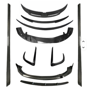 SHENGTIAN Carbon Fiber Front Lip Spoiler Tesla <b>Model</b> Y (5YJY) AWD/RWD/Performance 2019-2021 Front Chin Diffuser <b>Glue</b> Body Kit - Product Image 5