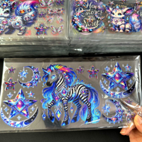 Vinilos UV DTF al por mayor listos para aplicar, calcomanías de transferencia impermeables de 16 oz para vasos, tazas y manualidades.