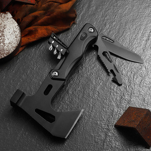 Hacha Multifunción Negra Mediana al por Mayor, Martillo de Seguridad para Supervivencia al Aire Libre, Cabeza de Hacha Multifunción con Luz LED - Product Image 2