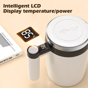 <span class=keywords><strong>2025</strong></span> thiết kế mới tự động khuấy <span class=keywords><strong>cup</strong></span> điện thép không gỉ lót xoay từ trộn Mug với hiển thị kỹ thuật số - Product Image 3