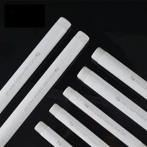 الصانع المبيعات الساخنة 1/2 Inch-4Inch أنبوب مبلمر كلوريد الفينيل غير الملدن PVC الأنابيب خيوط الخيوط PVC BSPT أنبوب ملولب