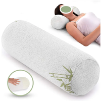 BSCI Yoga solide motif cervical cou rouleau mousse à mémoire oreiller orthopédique soutien traversin pour dormir lit jambes dos