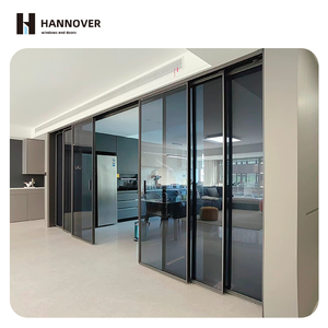 Hannover กรอบกระจกแบบบานเลื่อนแคบพิเศษ, ที่แบ่งช่องภายในเป็นกรอบกระจกด้านสีเหลืองสำหรับห้องรับประทานอาหาร - Product Image 1