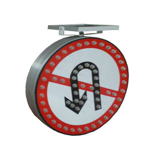 تخصيص عالية الوضوح تعمل بالطاقة الشمسية علامات المرور العاكسة مع وامض أضواء ليد الحدود تحذير علامة المجلس - Product Image 6