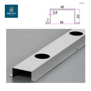 รางอลูมิเนียมอัลลอยด์ขายดี สำหรับงานดัด ตัด เชื่อม ไฟ LED หลากสี แหล่งกำเนิดแสงแบบจุด ไฟตกแต่งวันหยุด ไฟประดับชายคา - Product Image 2