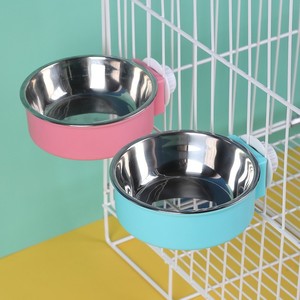 Bol suspendu en acier inoxydable pour animaux de compagnie, plat pour nourriture et eau, pour cage, chiens, chats, accessoire d'alimentation - Product Image 1