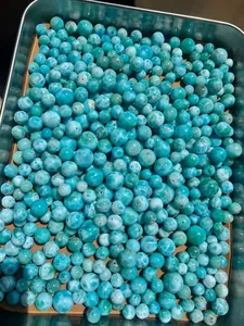Perles en pierre de Larimar naturelle uniques, les plus vendues pour la fabrication en gros destinées aux créateurs - Product Image 4
