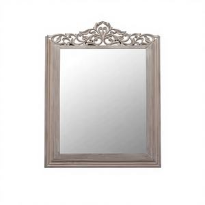 Cadre de miroir mural moderne |   Miroirs décoratifs personnalisables pour la maison, pour mariage et Pâques, construction en bois et verre - Product Image 1