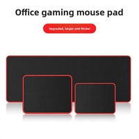 Tapis de souris rectangulaire en caoutchouc grand format transfrontalier 300x800mm, bord renforcé, pour gaming, esports, bureau, ordinateur de bureau, tout noir