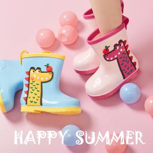 Bottes <span class=keywords><strong>de</strong></span> <span class=keywords><strong>pluie</strong></span> en PVC à imprimé animal mignon pour enfants, bottes en caoutchouc légères et imperméables pour tout-petits et bébés, pour l'hiver, l'été et l'automne - Product Image 6