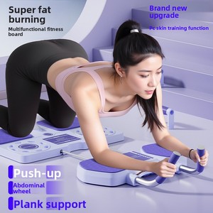 Ruote per Addominali Pieghevoli, Tavola per Addominali, Ruota per Pilates, Allenatore Automatico per Flessioni e <span class=keywords><strong>Plank</strong></span>, Attrezzo per <span class=keywords><strong>Esercizi</strong></span> Addominali - Product Image 1