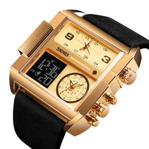 Montre de luxe surdimensionnée de qualité SKMEI 1391, montre-bracelet pour homme, montres à quartz électroniques, chronographe pour homme - Product Image 1