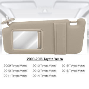 Pare-soleil Toyota Venza 74320-0T021-A1 Beige avec miroir rétractable, accessoire de toit intérieur de voiture, lot de deux - Product Image 5